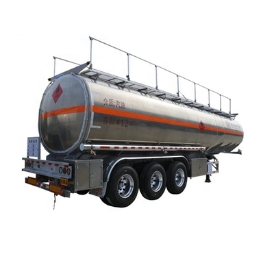 Truck Trailer 42000liters Aluminum Three Compartments Fuel Oil Tank Trailer Gross Price In Ecuador